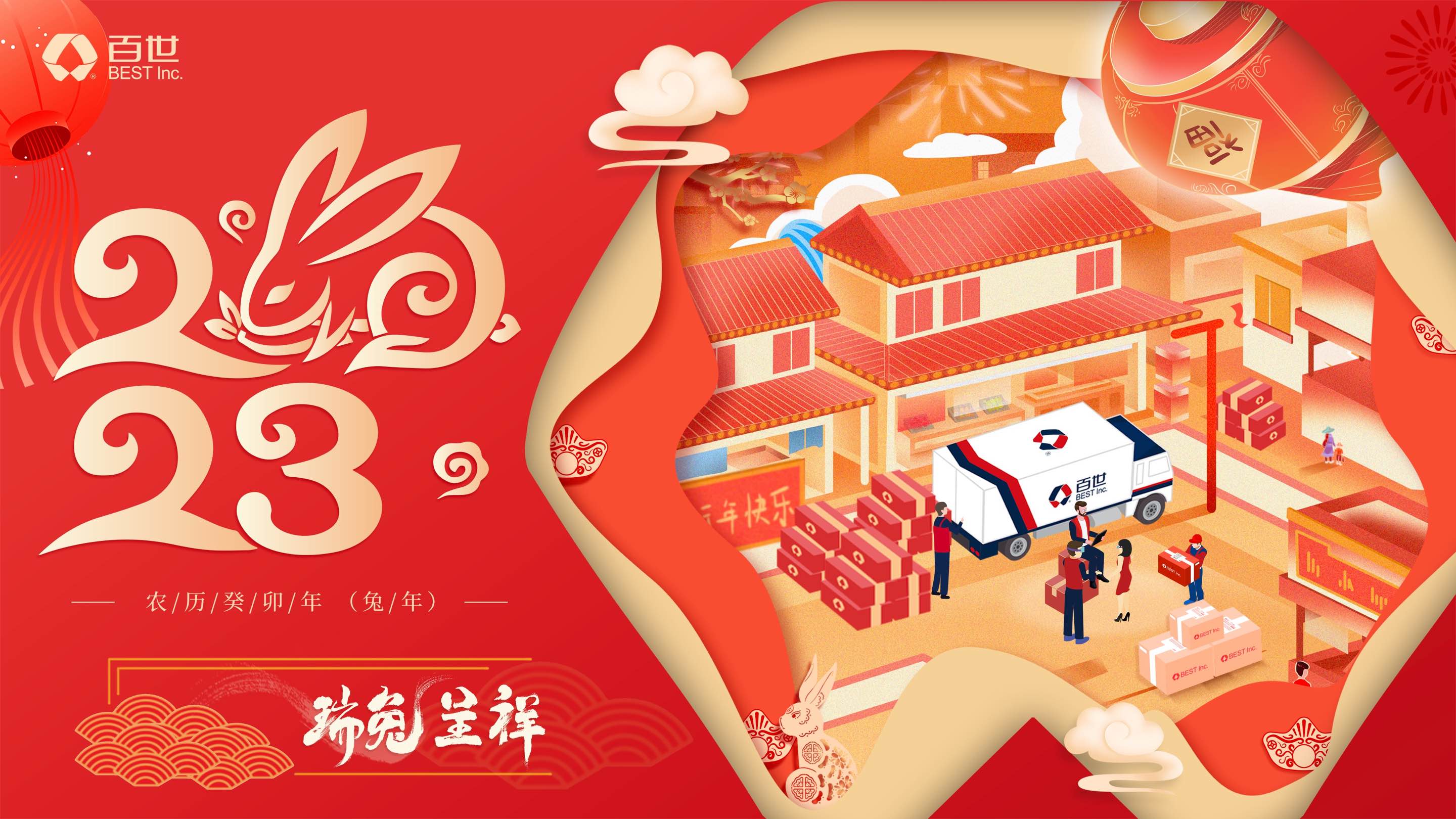 百世兔年海报＋财报